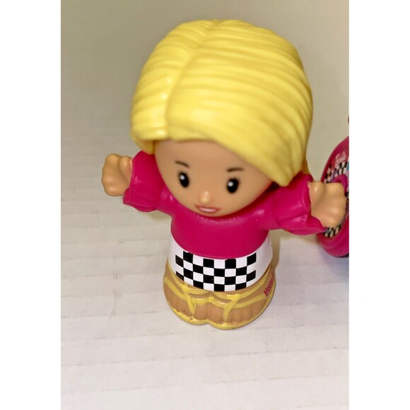 Fisher Price Little People Barbie Birthday Party Set Lot Of 3 Figures Wheelchair - Picture 5 of 8